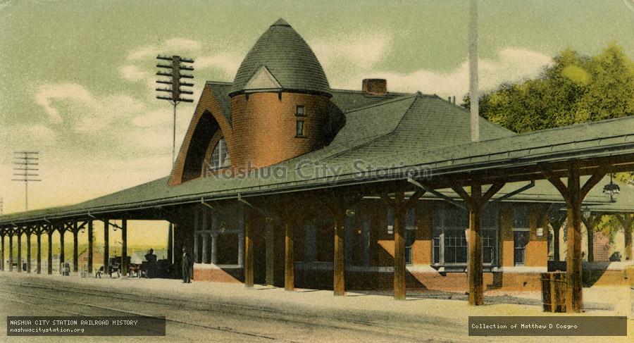 Postcard: Boston & Maine Railroad Station, Newburyport, Massachusetts